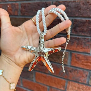 Starfish Gold Bangle Necklace